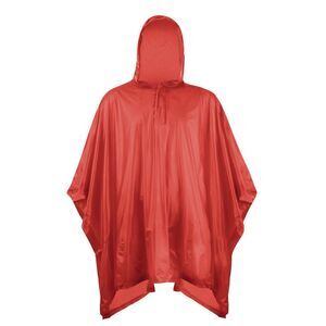 Splashmacs Childrens/Kids Plastic Rain Poncho / Red